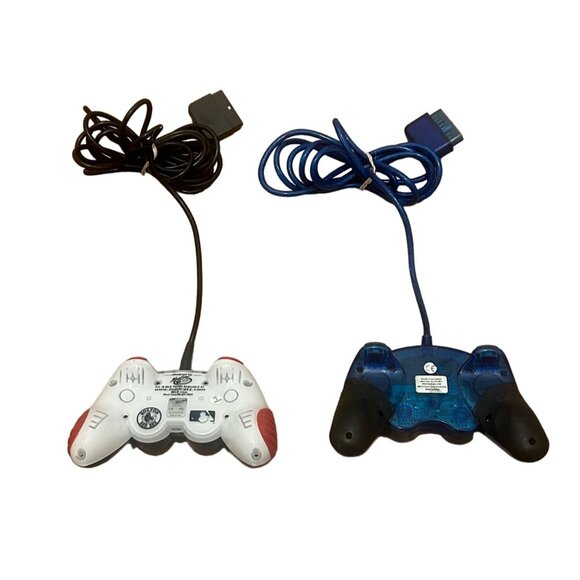 Lot of 2 MadCatz Sony PlayStation 2 Controllers Boston Red Sox/Dual Force 8016 - Picture 4 of 6